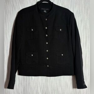 New York & Company Black Military-Style Blazer